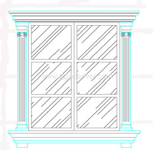 Artificial Decoration Custom Stone Window Frame Door Frame